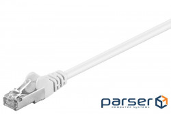 Патч-корд фольгований RJ45 FTP5e 20.0m,patch AWG26 D=5.5mm Gold Protect,білий (75.09.3495-5) (75.09.3495-5)