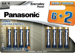 Батарейка Panasonic AA EVERYDAY POWER * 8 (LR6REE/8B2F)