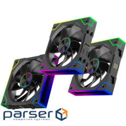 Вентилятор для корпуса 120mm*3 Xilence GAMING XPF360R.ARGB PWM REVERSE (XF073)