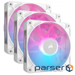 Вентилятор Corsair iCUE Link RX120 RGB PWM White Triple Pack (CO-9051022-WW), 120x120x25мм, 4-pin, б 