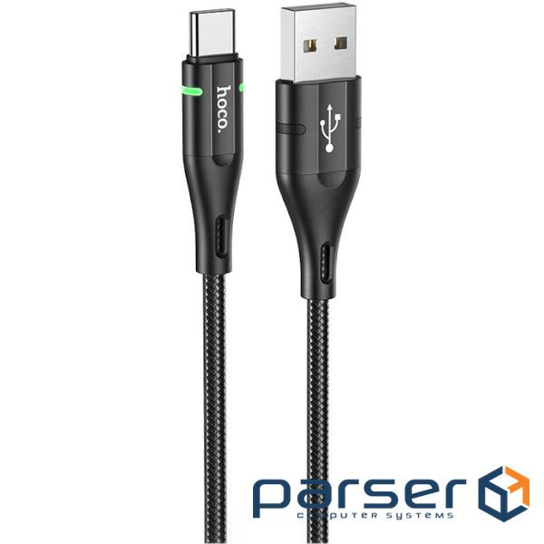 Кабель HOCO U93 Shadow USB-A to Type-C 1.2м Black (6931474732170)