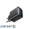 Зарядний пристрій 2xUSB 45W (USB-C+USB-A) Gan A106 Black Acefast (6974316284031)