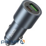 Зарядний пристрій HOCO 1xUSB-C PD30W + 1xUSB QC3.0 48W car adapter Z60 gray (6942007642095)