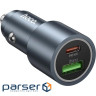 Зарядний пристрій HOCO 1xUSB-C PD30W + 1xUSB QC3.0 48W car adapter Z60 gray (6942007642095)