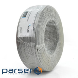 Телефонний кабель Merlion 4 жильний 28awg CCS, моножільних, круглий, 100 метрів в бухті сіри (06292) (06292)