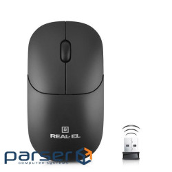 Миша бездротова REAL-EL RM-313 W Black (EL123200042)