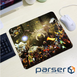 Коврик 240*220 тканинний DOTA2 ''Attack of the Titans'', толщина 2 мм , OEM (AT240)