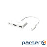 Багатопортовий мультиадаптер J5create JCA379EW-N, USB Type-C 3-в-1 білий