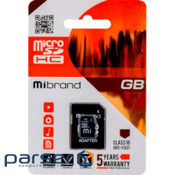 Карта памяти Mibrand 128 GB microSDXC UHS-I U3 + SD-adapter (MICDHU3/128GB-A)