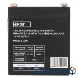 Акумуляторна батарея Emos B9679 (12V 5AH FAST.6.3 MM)