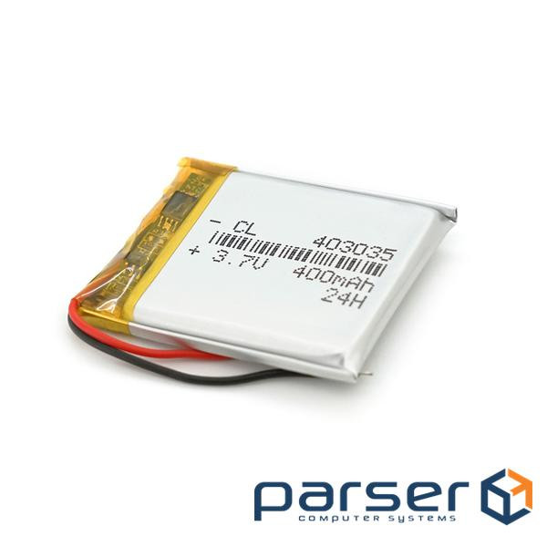 Літій-полімерний акумулятор 4*30*35mm (Li-ion 3.7В 400мА&middot,год) (403035) ) (403035)