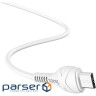 Кабель HOCO X37 Cool Power USB-A to Micro-USB 1м White (6931474710505)
