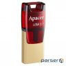USB флеш накопичувач Apacer 64GB AH180 Red Type-C Dual USB 3.1 (AP64GAH180R-1)
