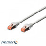 Патч корд DIGITUS CAT 6 S-FTP, 5м, AWG 27/ 7, LSZH, серый (DK-1644-050)