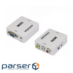 Адаптер VOLTRONIC VGA - 3RCA White (YT-CM-VGA/AV)