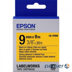 Стрічка для принтера етикеток Epson LK3YBW (C53S653005)
