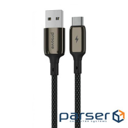 Кабель Proove Dense Metal Type-C 2.4A (1m) black (CCDM20001201)
