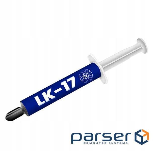 Термопаста LK LK-17, 2 г, шприц, 17 Вт/мК, -50C/+160C, зі шпателем (6975850439024)