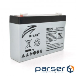 Акумуляторна батарея Ritar RT670, 6V-7.0Ah