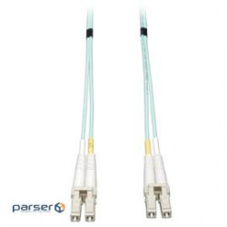 10Gb Duplex Multimode 50/125 OM3 LSZH Fiber Patch Cable, (LC/LC) - Aqua, 50M (164 ft.) (N820-50M)