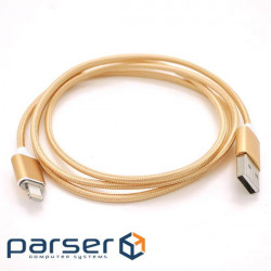 Cable USB - Lightning 1 m Gold, magnetic (YT-MCFB-L/G)
