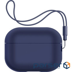 Чохол ArmorStandard Silicone Case with straps для Apple Airpods Pro 2 Dark Blue (ARM68609)