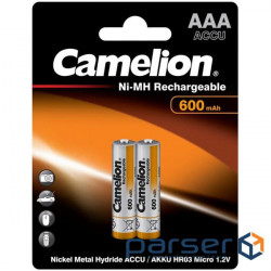 Акумулятор Camelion AAA 600mAh Ni-MH R03 * 2 (NH-AAA600BP2)