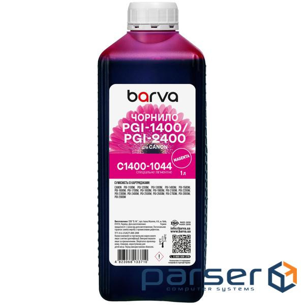 Чорнило Barva Canon PGI-1400/PGI-2400 1 л, special pigment, magenta (C1400-1044)