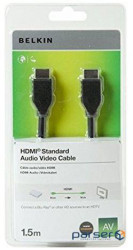Кабель мультимедійний HDMI to HDMI 1.5m High Speed w/Ethernet Belkin (F3Y017BT1.5MBLK)