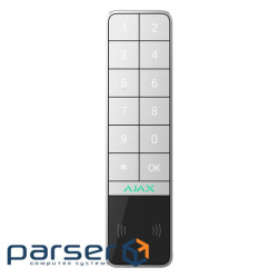 Беспроводная клавиатура Ajax KeyPad Outdoor Jeweller (8EU) ASP white