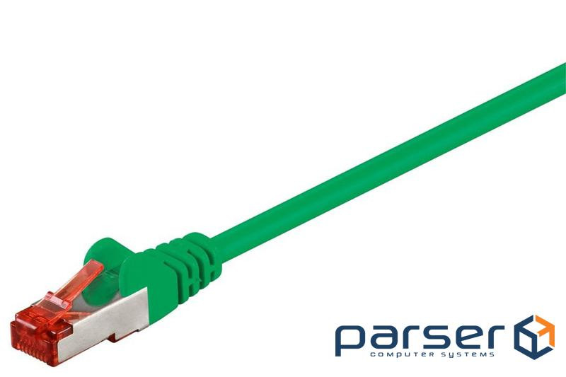 Патч-корд екранованому RJ45 SFTP6 1.0m,patch AWG28 LSOH D=6.0mm Cu Gold,зелений (75.06.8289-20)