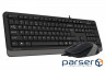 Kit keyboard + mouse A4TECH Fstyler F1010 Gray (F1010 (Grey))