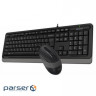 Kit keyboard + mouse A4TECH Fstyler F1010 Gray (F1010 (Grey))