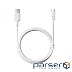 Кабель Baseus Silky USB - USB Type-C (M/M), 2.4A, 1 м White (6932172668884)