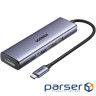 Док-станція USB3.0 Type-C -->DP 4K60Hz/3xUSB-А /2xType-C/100W 5-in-1 CM511 Ugreen (75642)