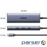 Док-станція USB3.0 Type-C -->DP 4K60Hz/3xUSB-А /2xType-C/100W 5-in-1 CM511 Ugreen (75642)