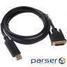 Кабель DisplayPort - DVI 3м Black (S0766)