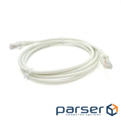 Patch cord OK-net Cat.5e UTP 24AWG LSZH Biliy 2m (OK-PC5203-W-LS0H)