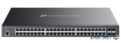 TP-LINK Switch SG3452XMPP 48xGBit/4x 10 GE SFP+ 8x PoE++ (750W) Managed Omada, L2+, Rack Mountable