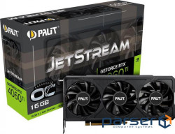 Видеокарта PALIT GeForce RTX 4060 Ti JetStream OC 16GB (NE6406TU19T1-1061J)