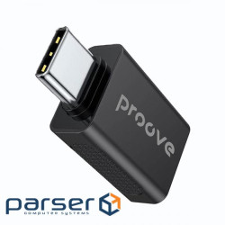 Перехідник OTG Proove Extension USB to Type-C black (HBEX00101001)