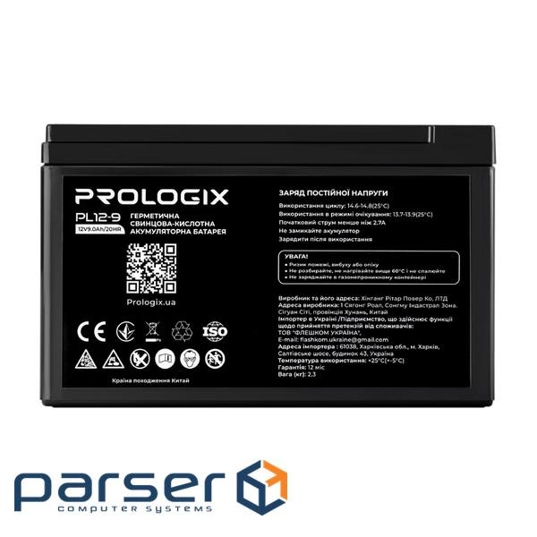Акумуляторна батарея Prologix 12V 9AH (PL12-9) AGM