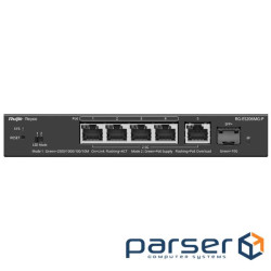 Коммутатор 6 портов управляемый Ruijie Reyee RG-ES206MG-P