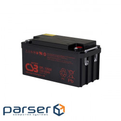 Battery for UPS 12V 65Ah CSB, GPL12650 Black, WxDxH 348x168x178
