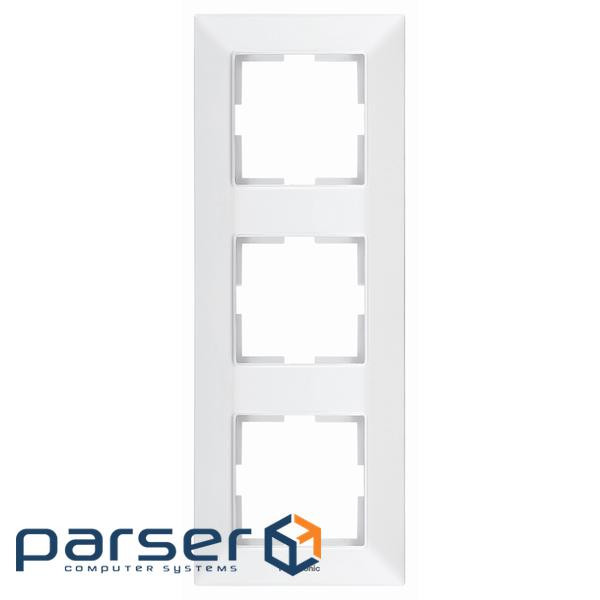 Рамка Panasonic Arkedia Slim потрійна, вертикальна, біла (WNTF08132WH-UA)