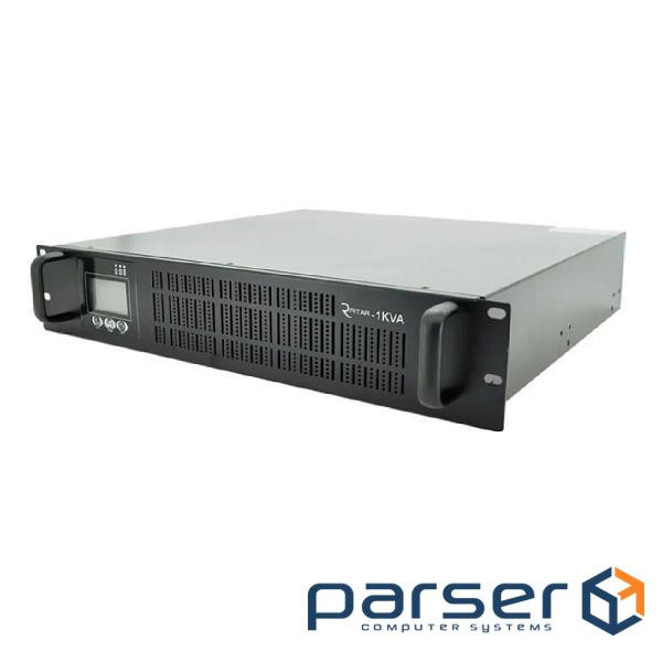 ИБП ONLINE Ritar RT-1KSLI-LCD, RACK 1000VA (1000Вт), LiFePO4 38.4V 276.48Wh 2000C, charge 4-12A, 110