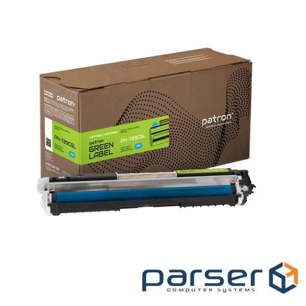 Тонер-картридж Patron Canon 729 cyan Green Label (PN-729CGL)