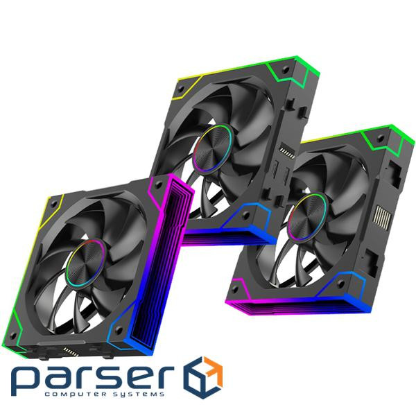 Вентилятор для корпуса 120mm*3 Xilence GAMING XPF360.ARGB PWM (XF072)