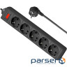 Мережевий фільтр DEFENDER ES 3 Black, 5 розеток, 3м (994850)