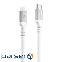 Кабель Proove ReGen Silicone Type-C to Lightning 27W (2m) white (CCRS60002122)